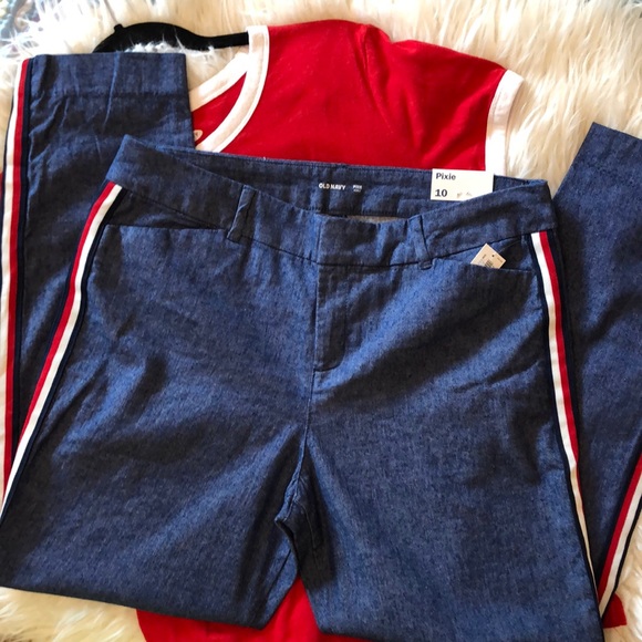 NWT Old Navy Pixie Soft Denim Pants Sz 10 - Picture 3 of 9